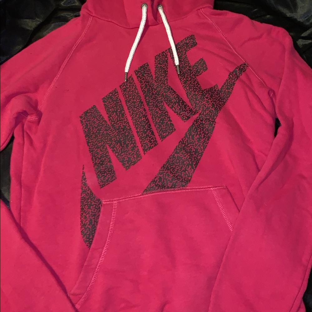 Pink nike hoodie